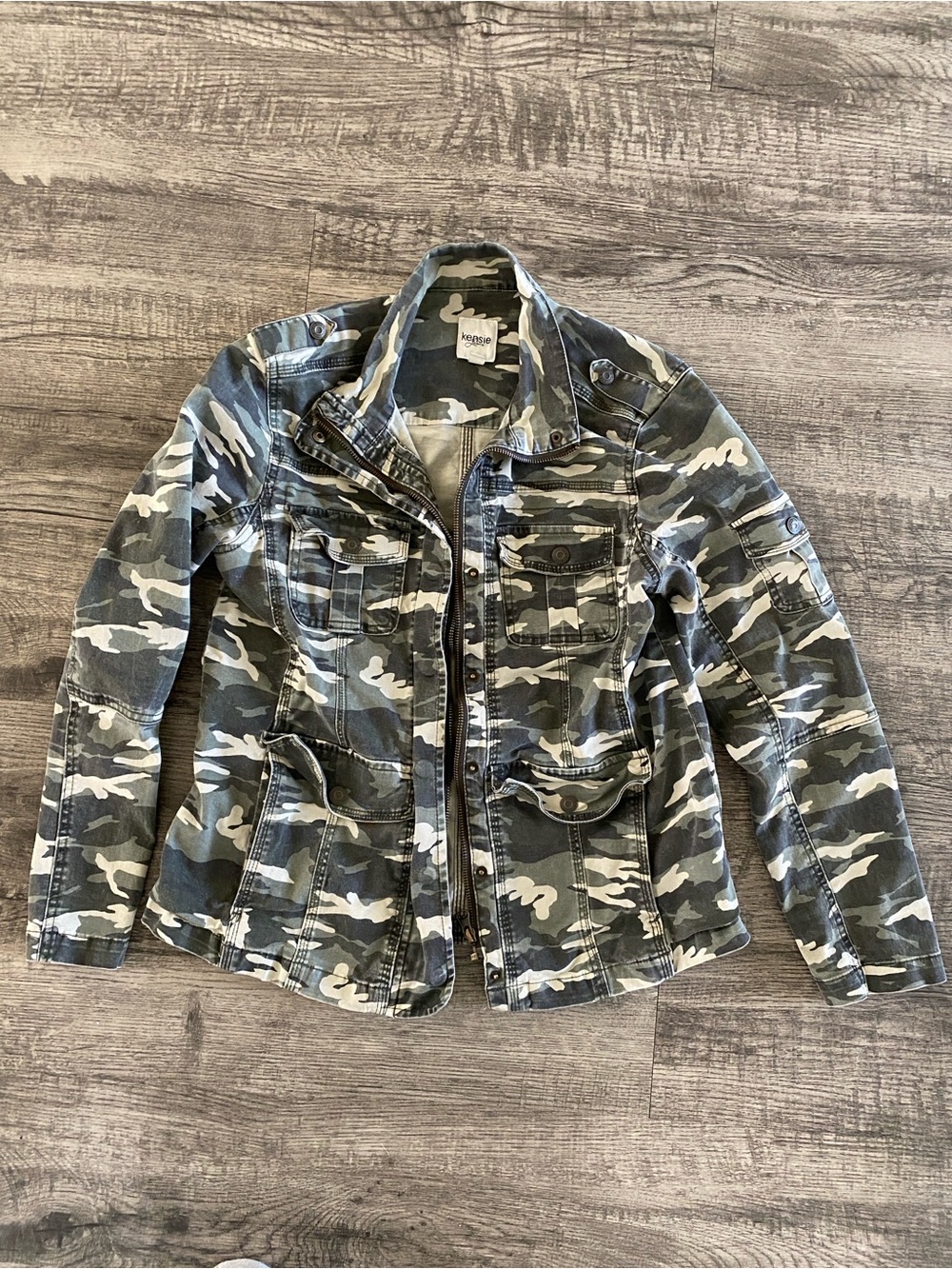 Camo Flap Pocket Jacket M - Picture 2 of 15